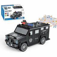 Detailed information about the product Coin Bank Car Shape Money Bank Truck Money Saving Box Multifunctional Cash Electronic Piggy Bank with Music for Boys Ages 3+(Black)