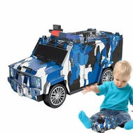 Detailed information about the product Coin Bank Car Shape Money Bank Truck Money Saving Box Multifunctional Cash Electronic Piggy Bank with Music for Boys Ages 3+(Blue)