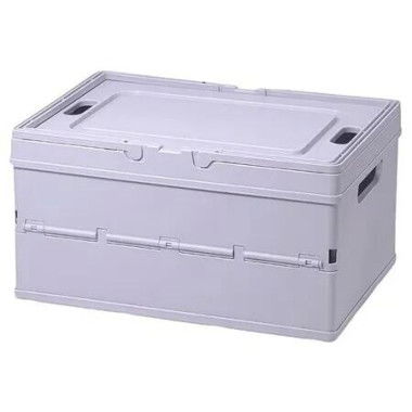 Collapsible Storage Box with Lid, Stackable Storage Boxes,Storage Basket,Foldable with Handle for Toys,Books,Cupboard,Bedroom,Home Color Purple