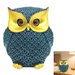 Collectible Resin Owl Statue, Creative Decorative Owl Ornament for Living Room Shelf Office Desktop, Unique Home Decor Gift for Owl Enthusiasts, Blue. Available at Crazy Sales for $17.95
