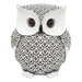 Collectible Resin Owl Statue, Creative Decorative Owl Ornament for Living Room Shelf Office Desktop, Unique Home Decor Gift for Owl Enthusiasts, White. Available at Crazy Sales for $17.95