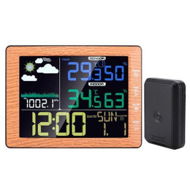 Detailed information about the product Color Screen Clock Wireless Weather Station With Indoor And Outdoor Temperature And Humidity Gauge Sound Forecast Control