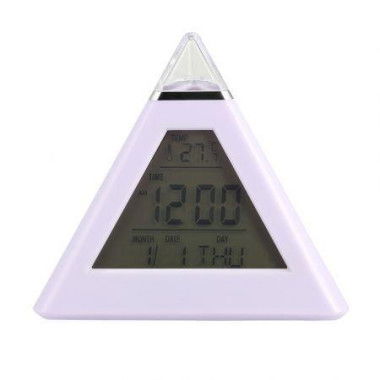 Colorful Digital Temperature Calendar Alarm Clock