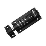 Detailed information about the product Combination Locking Bolt 4 Digit Combination Door Security Slide Latch Lock Set 1Pack Black