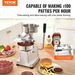 Commercial Burger Patty Maker 130mm Hamburger Beef Patty Maker Heavy Duty Food-Grade Stainless Steel Bowl Burger Press Machine Kitchen Meat Forming. Available at Crazy Sales for $209.95