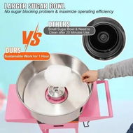 Detailed information about the product Commercial Cotton Candy Machine with Cart Sugar Floss Maker 1000W Party