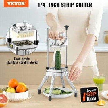 Commercial Vegetable Fruit Chopper 1/4' Blade Heavy Duty Professional Food Dicer Kattex French Fry Cutter Onion Slicer Stainless Steel