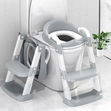 Complete Potty Training Solution: Seat, Step Stool, and Adjustable Potty Chair with Safety Features