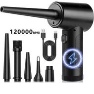 Detailed information about the product Compressed air Duster - 120000RPM 3 Speeds Electric Air Duster, 6000mAh Battery Cordless Dust Blower for Keyboard ,Rechargeable Air Blower Computers