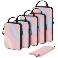 Detailed information about the product Compression Packing Cubes for Travel,6 Set Suitcase Organizer Bags Set for Suitcases Travel Essentials,Lightweight Packing Organizers,Pink