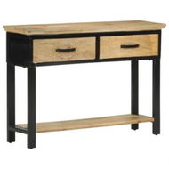 Detailed information about the product Console Table 110x30x75 cm Solid Rough Wood Mango