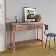 Detailed information about the product Console Table 110x35x80 Cm Solid Wood Fir