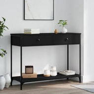 Detailed information about the product Console Table Black 100x34.5x75 cm Engineered Wood