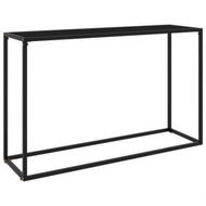 Detailed information about the product Console Table Black 120x35x75 Cm Tempered Glass