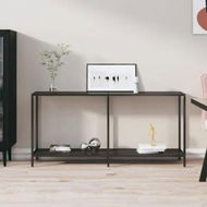 Detailed information about the product Console Table Black 160x35x75.5 cm Tempered Glass