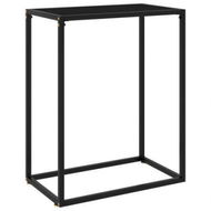 Detailed information about the product Console Table Black 60x35x75 Cm Tempered Glass