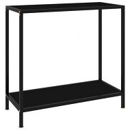 Detailed information about the product Console Table Black 80x35x75 cm Tempered Glass