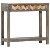 Detailed information about the product Console Table Grey 86x30x76 Cm Solid Mango Wood