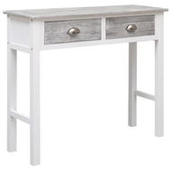 Detailed information about the product Console Table Grey 90x30x77 Cm Wood