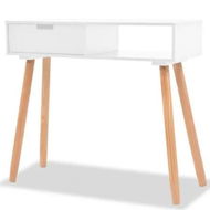 Detailed information about the product Console Table Solid Pinewood 80x30x72 cm White