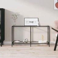 Detailed information about the product Console Table Transparent 140x35x75.5 cm Tempered Glass