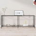 Console Table Transparent 200x35x75.5 cm Tempered Glass. Available at Crazy Sales for $159.95