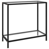 Detailed information about the product Console Table Transparent 80x35x75 Cm Tempered Glass