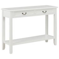 Detailed information about the product Console Table White 110x35x80 Cm Wood