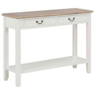 Detailed information about the product Console Table White 110x35x80 Cm Wood