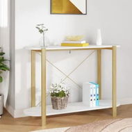 Detailed information about the product Console Table White 110x38x75 cm Engineered Wood