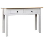 Detailed information about the product Console Table White 110x40x72 cm Solid Pine Wood Panama Range