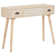 Detailed information about the product Console Table With 3 Drawers 100x30x73 Cm Solid Pinewood