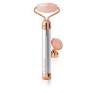 Detailed information about the product Contour Vibrating Facial Roller And Massager, Rose Quartz