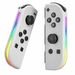 Controller Switch Replacement Compatible RGB LED Wake Up Screenshot Gaming Accessory Joypad Enhancement White. Available at Crazy Sales for $39.99