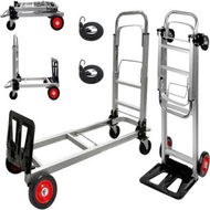 Detailed information about the product Convertible Hand Truck Dolly Cart with Straps,Folding Hand Cart with Wheels Collapsible Hand Truck,Aluminum Dolly Cart for Moving Luggages, 200kgs