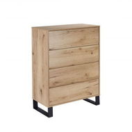 Detailed information about the product Coogee Oak 4 Drawer Chest