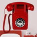 Corded Landline Phone for Home, Wall Mounted Retro Telephone, 1960s Old Fashion Antique Phones with Loud Ringer for Seniors (Red). Available at Crazy Sales for $49.95