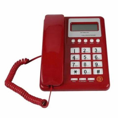 Corded Large FONT Destop Phone Caller ID Call Waiting LCD display Landline Phones Home Free Calling Office Hotel Senior Aid Black