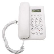 Detailed information about the product Corded Phone, Desktop Telephone Landline Wired Phone Wall Telephone with Cord and Calls Display for Home Office Hotel,White
