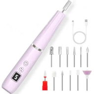 Detailed information about the product Cordless Electric Nail Drill, Portable Nail File Kit for Acrylic, Portable Home Manicure Kit, Purple