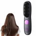 Cordless Hair Straightener Brush, Portable Mini Hair Straightening Brush with LED Display, USB Rechargeable Fast Heating Hairs Brush for Travel Black. Available at Crazy Sales for $24.95