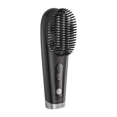 Cordless Hair Straightener Brush, Portable Straightening Brush for Travel, 6400 mAh Rechargeable Hair Straightener Brush for Women, Lightweight