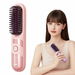 Cordless Hair Straightener Brush, Upgraded Scald-Proof Mini Straight Hair Comb with 3 Temperature Settings, Fast Heating Hair Brushs for Travel Pink. Available at Crazy Sales for $19.95