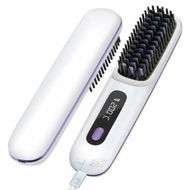 Detailed information about the product Cordless Hair Straightener Brush with 3 Setting LED Temperature Display Electric Negative Ions Ceramic Hot Comb 360 Anti-Scald Color White