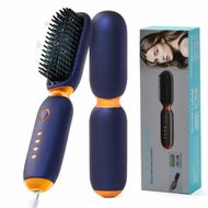 Detailed information about the product Cordless Hair Straightener Brush,Portable Hair Straightening Brush for Travel,Hot Comb Straightener for Women,Blue