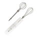 Cordless Hand Mixer, Foldable Design Handheld Electric Whisk with 3 Speed Modes, Hand Held Egg Beater with 2 Detachable Stir Whisks (White). Available at Crazy Sales for $19.95