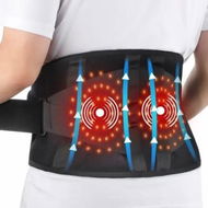 Detailed information about the product Cordless Heating Pad Massager Back Portable Wearable 5 Heat 2 Motors Auto-Off Heated Support Brace Waist Belt