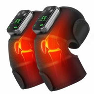 Detailed information about the product Cordless Knee Massager Heat Vibration Knee Heating Pad Electric Massage-Black 2 Pack
