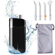 Detailed information about the product Cordless Portable Dental Irrigator for Teeth Cleaning, Telescopic Water Tank with Travel Bag (Black)