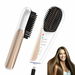 Cordless Portable Hair Straightener Brush for Travel USB-C Rechargeable Fast Heating Mini Hot Straightening Comb for Women(White). Available at Crazy Sales for $59.99